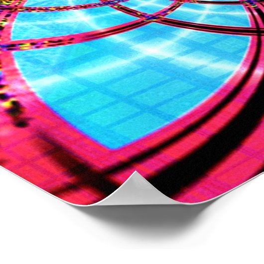 Abstract plafond 1.3b poster (Hoek)