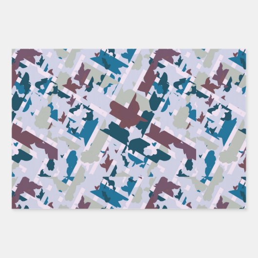 Abstract Plaid Design Inpakpapier Vel (Voorkant)