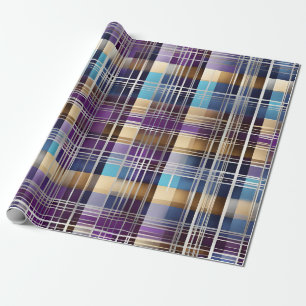 abstract plaid wrapping paper cadeaupapier
