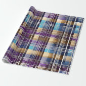 abstract plaid wrapping paper cadeaupapier (Uitgerold)