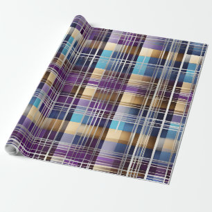 abstract plaid wrapping paper cadeaupapier