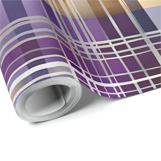 abstract plaid wrapping paper cadeaupapier (Rol Hoek)