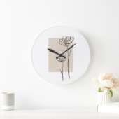 Abstract plant art design grote klok (Huis)