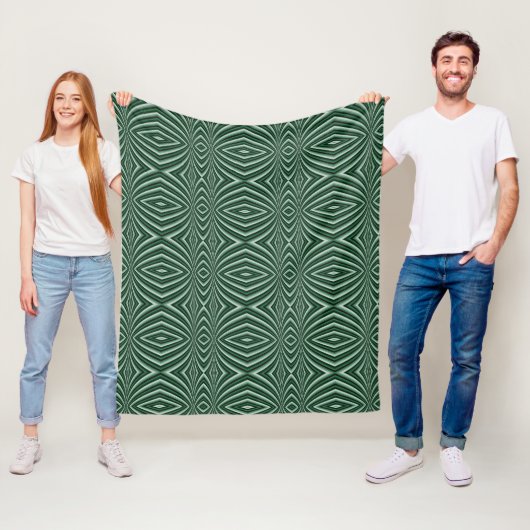Abstract Plant Fleece Deken (In situ)