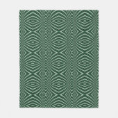Abstract Plant Fleece Deken (Voorkant)