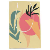 Abstract Plant Illustratie vormen Roze geel Medium Cadeauzakje (Voorkant)
