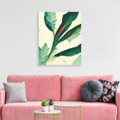 Abstract Plant met afdalen Canvas schilderkunst (Insitu (Woonkamer))