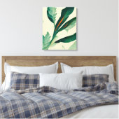 Abstract Plant met afdalen Canvas schilderkunst Afdruk (Insitu (Slaapkamer))