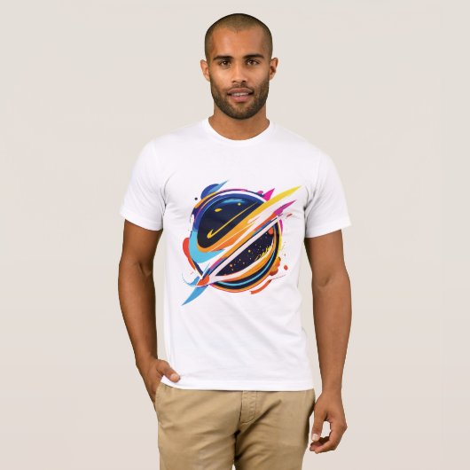 Abstract plant t-shirt (Voorkant volledig)
