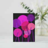 Abstract plantaardig patroon briefkaart (Staand voorkant)