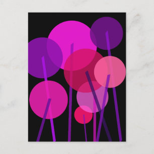 Abstract plantaardig patroon feestdagenkaart