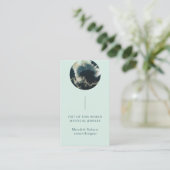 Abstract plantkundige, kosmische ondernemer visitekaartje (Staand voorkant)