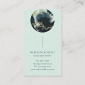 Abstract plantkundige, kosmische ondernemer visitekaartje (Achterkant)