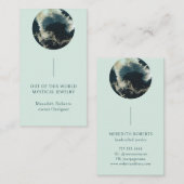 Abstract plantkundige, kosmische ondernemer visitekaartje (Voorkant / Achterkant)