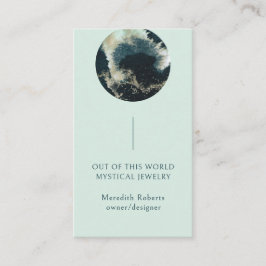 Abstract plantkundige, kosmische ondernemer visitekaartje