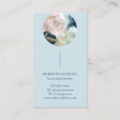 Abstract plantkundige, kosmische ondernemer visitekaartje (Achterkant)