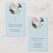 Abstract plantkundige, kosmische ondernemer visitekaartje (Voorkant / Achterkant)