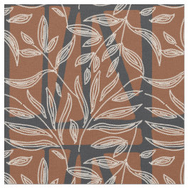 abstract plants - Dotted geometric texture Stof