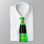 Abstract platform voor groene en zwarte Stropdas (Gebonden)