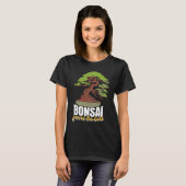 Abstract Pleasant Patience Of Bonsai Quote T-shirt (Voorkant volledig)