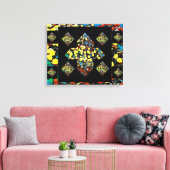 Abstract Plus Sign Tulip Canvas Art met dromen (Insitu (Woonkamer))