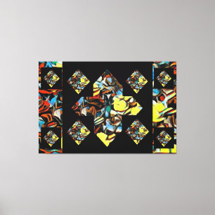 Abstract plus tekenanjercanvas kunst (dromen) canvas afdruk