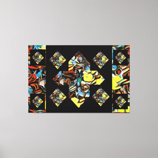 Abstract plus tekenanjercanvas kunst (dromen) canvas afdruk (Voorkant)