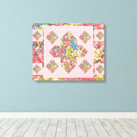 Abstract plus tekenanjercanvas kunst (schoonheid) canvas afdruk (Insitu (Houten vloer))