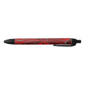 Abstract Poinsettia Zwarte Inkt Pen (Bodem)
