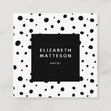 Abstract poka Dot Modern Minimal Zwart Wit