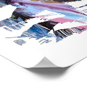 Abstract polair beer silhouet poster (Hoek)