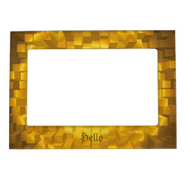 Abstract politiek langwerpige, langwerpige vormgev magnetisch fotolijstje