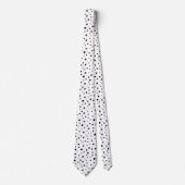 Abstract Polka Dot BlackWhite Pattern Stropdas (Voorkant)