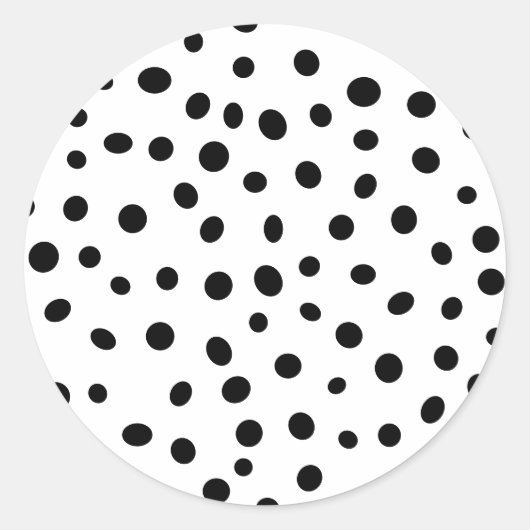 Abstract Polka Dot Pattern Ronde Sticker (Voorkant)