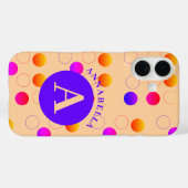 Abstract Polka Dots Pattern Case-Mate iPhone Case (Achterkant (horizontaal))
