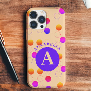 Abstract Polka Dots Pattern iPhone 16 Hoesje