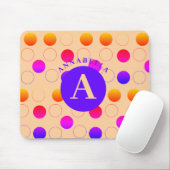 Abstract Polka Dots Pattern Muismat (Met muis)