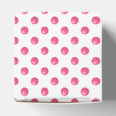 Abstract Polka Dots Roze Bedankdoosjes (Bovenkant)