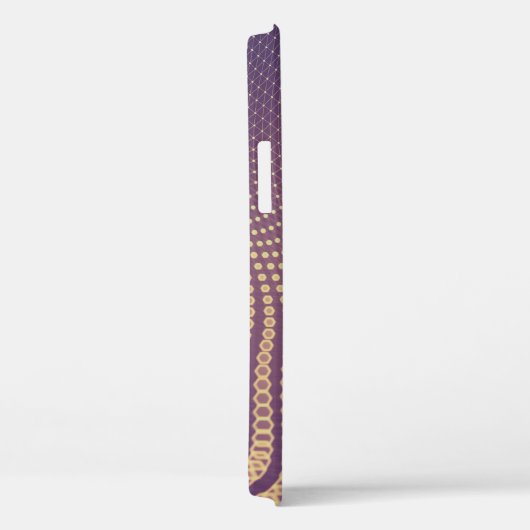 Abstract polygonal space low poly dark background Case-Mate iPhone case (Achterkant / Rechts)