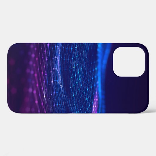 Abstract polygonal space low poly dark background Case-Mate iPhone case (Achterkant (horizontaal))