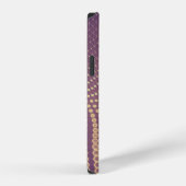 Abstract polygonal space low poly dark background iPhone hoesje (Rechterkant)