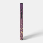 Abstract polygonal space low poly dark background iPhone hoesje (Linkerkant)
