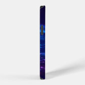 Abstract polygonal space low poly dark background iPhone hoesje (Rechterkant)