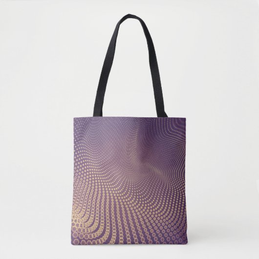 Abstract polygonal space low poly dark background  tote bag (Voorkant)