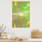 Abstract polygons 141 poster (Keuken)