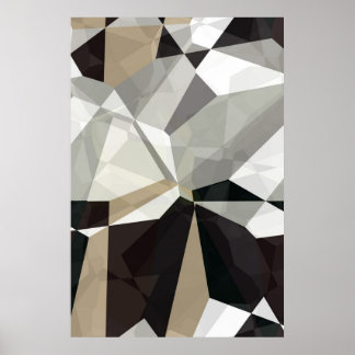 Abstract polygons 212 poster