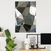 Abstract polygons 214 poster (Thuiskantoor)