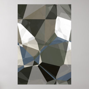 Abstract polygons 214 poster