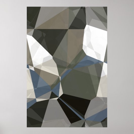 Abstract polygons 214 poster (Voorkant)