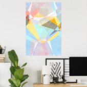 Abstract polygons 29 poster (Thuiskantoor)